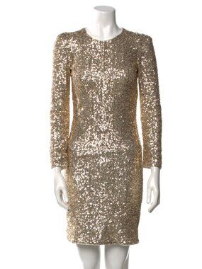 Maje Regie Gold Sequin Dress Size 1